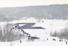 Photo of 10.000 de schiori ruși care participau la o cursă din regiunea Moscova au fost așezați ca să formeze o literă uriașă „Z”