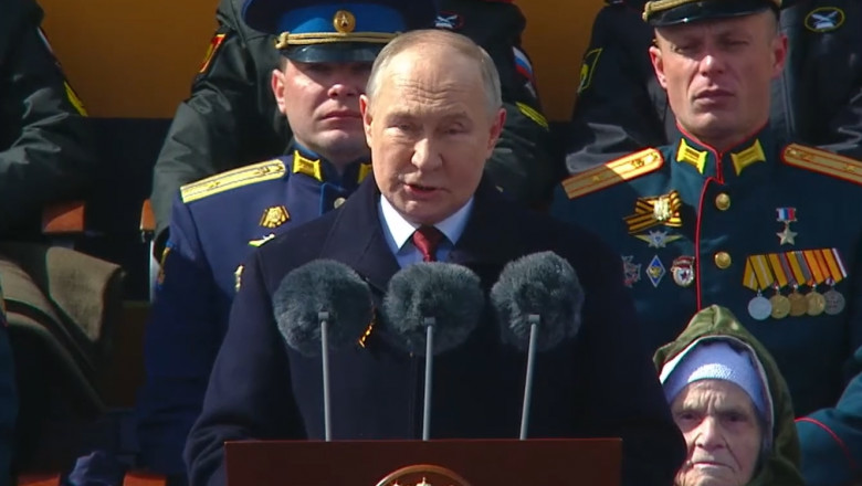 Putin amenință din nou Occidentul la parada de la Moscova: Forțele nucleare strategice sunt „întotdeauna” în alertă