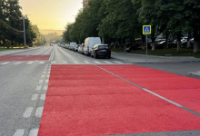 Photo of foto | În capitală este aplicat un nou tip de marcaj rutier „covorul roșu”
