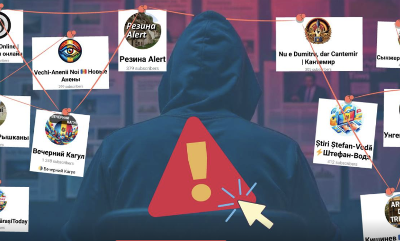 Photo of StopFals: Activitate concertată pe Telegram. O rețea de canale dedicate „comunităților locale” răspândește narațiuni false rusești și îl promovează pe Șor