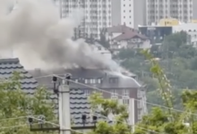 Photo of video, foto | Incendiu la Durlești: arde mansarda unui bloc