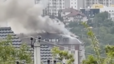 Photo of video, foto | Incendiu la Durlești: arde mansarda unui bloc