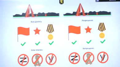 Photo of 9 Mai: Amenzi pentru purtarea panglicii Sf. Gheorghe și a simbolurilor „Z” și „V”, care se asociază cu agresiunea Rusiei împotriva Ucrainei