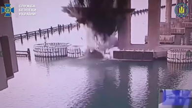 Photo of video | Ucrainenii au detonat podul Kerci din Crimeea