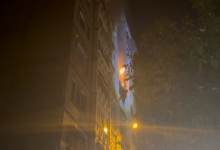 Photo of video | 16 persoane, inclusiv 3 minori, au fost evacuate de pompieri în urma unui incendiu din capitală