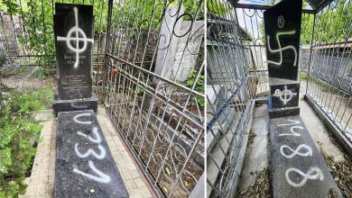 Photo of foto | Peste 50 de morminte din cimitirul evreiesc din Chișinău, vandalizate cu simboluri naziste