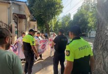 Photo of video | Protest în apropiere de reședința de stat, acolo unde se desfășoară summitul R. Moldova-UE