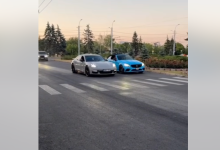 Photo of video | Șoferii care au organizat ilegal o cursă cu mașini și au pus în pericol viața unui pieton, identificați. Cu ce pedepse s-au ales