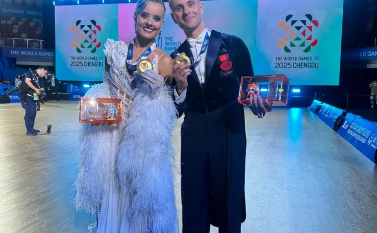 Photo of Doi dansatori din R. Moldova au câștigat aurul la Jocurile Mondiale 2025, desfășurate în China