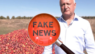 Photo of video | Dodon, prins cu informații false despre recolta de mere: „A intrat fără permisiune în livada unui agricultor”