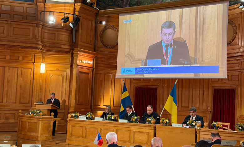 Photo of video | Mesajele transmise de președintele parlamentului, Igor Grosu, în discursul de la Summitul Crimeea