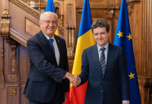 Photo of Premierul Munteanu la București, în prima sa vizită oficială peste hotarele R. Moldova. S-a întâlnit cu Ilie Bolojan și Nicușor Dan