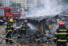 Photo of Incendiu într-o parcare din Chișinău. Un bărbat a ajuns la spital