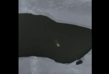 Photo of video | O mașină a fost depistată scufundată în lacul Ghidighici, după ce un bărbat filma cu o dronă