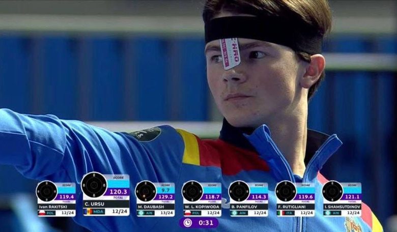 Photo of Clementii Ursu, campion european la juniori la pistol cu aer comprimat