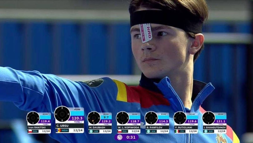 Photo of Clementii Ursu, campion european la juniori la pistol cu aer comprimat