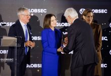 Photo of Maia Sandu, premiată la Forumul GLOBSEC pentru apărarea democrației și parcursului european al R. Moldova