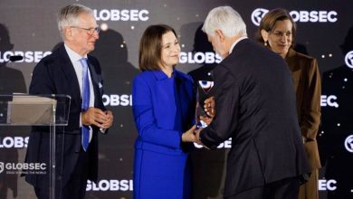 Photo of Maia Sandu, premiată la Forumul GLOBSEC pentru apărarea democrației și parcursului european al R. Moldova