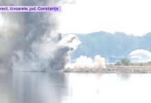 Photo of video | Explozie în Dunăre pentru salvarea centralei de la Cernavodă. Stânca Pârjoaia a fost detonată