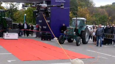 Photo of video | Record național! O brânză de peste 30 de kilograme a „zburat” cu drona la Moldexpo